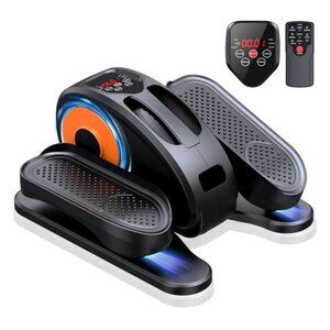 Under Desk Elliptical Pedal Machine, Leg Exerciser, w/ Remote, 12 Settings (NIB)